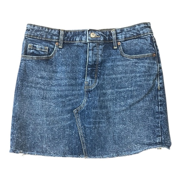 Old Navy Dresses & Skirts - Old Navy Women’s High-Rise Secret Smooth Pockets Cotton Denim Mini Skirt